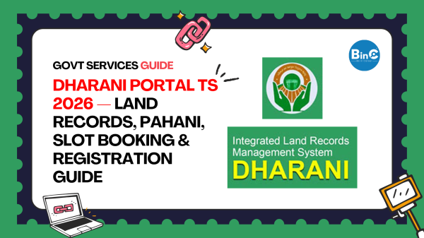 Dharani Portal TS 2026 – Land Registration & Records Online