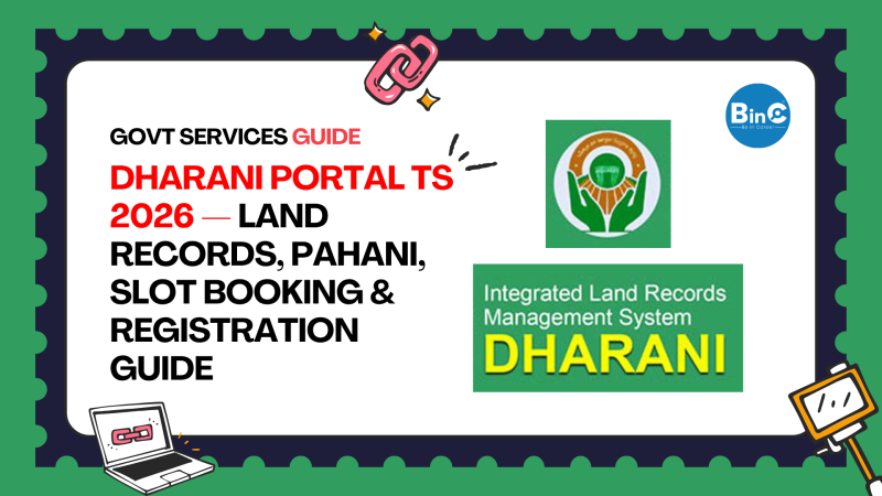 Dharani Portal TS 2026 – Land Registration & Records Online