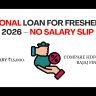 Best personal loans for freshers in India 2026. Compare HDFC, SBI, Axis, Bajaj Finserv. Min salary ₹15,000. Instant approval, no guarantor.