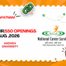 National Career Service job fair at Model Career Centre Andhra University Visakhapatnam on 22 August 2026 with 550 openings