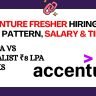 Accenture fresher hiring 2026 guide. ASE ₹4.5 LPA vs Specialist ₹8 LPA tracks, AMCAT exam pattern, eligibility (65%), process & tips.