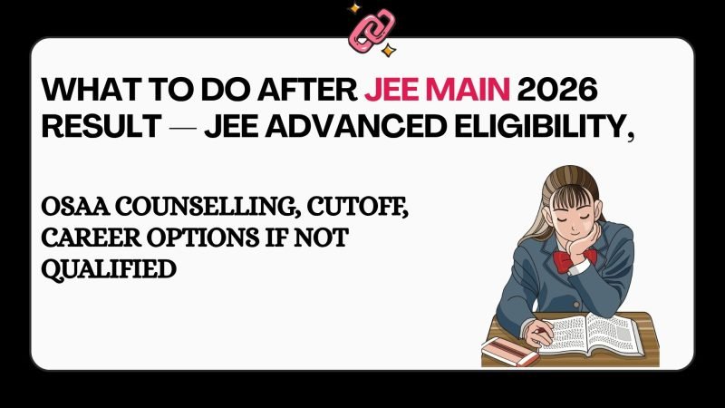 Step-by-step guide showing what to do after JEE Main 2026 Session 2 result — JEE Advanced registration JoSAA counselling and career options