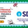 SBI PO Previous Year Papers PDF 2026 – Prelims & Mains with Solutions