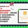 Shop & Establishment Licence 2026 – Online Apply