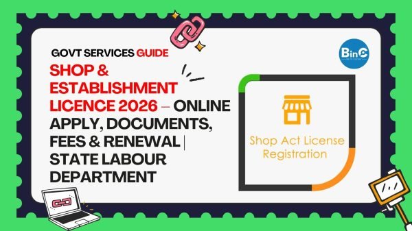 Shop & Establishment Licence 2026 – Online Apply