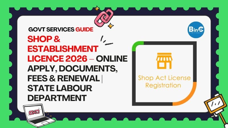 Shop & Establishment Licence 2026 – Online Apply