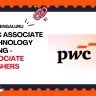 PwC India hiring Associate – Technology Consulting in Bengaluru. Freshers eligible. B.E/B.Tech/MCA/M.Sc (IT/CS/Engg). Apply via pwc.com