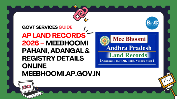 AP Land Records 2026 – Meebhoomi Pahani, Adangal & Registry Details Online meebhoomi.ap.gov.in