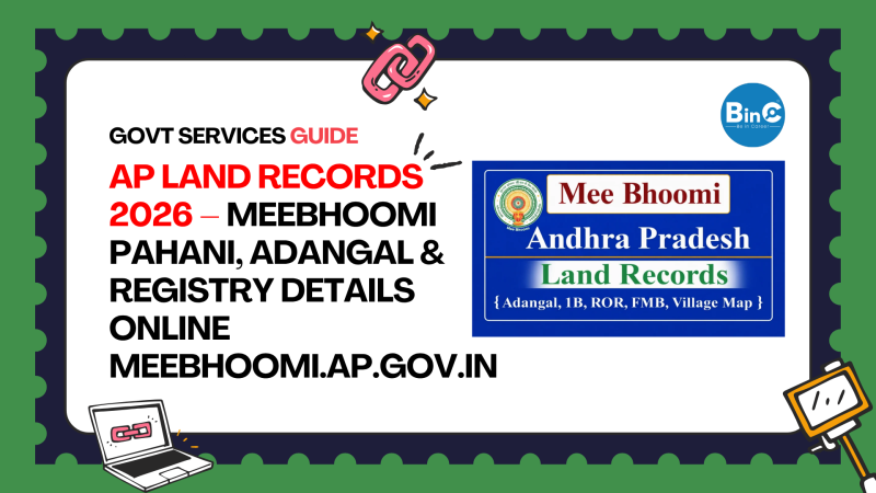 AP Land Records 2026 – Meebhoomi Pahani, Adangal & Registry Details Online meebhoomi.ap.gov.in