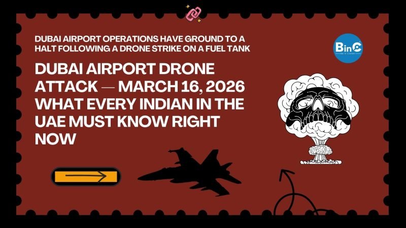dubai airport drone attack march 16 2026 flights suspended indians uae arrested social media kerala flights turned back air india emirates flight cancellation helpline madad portal