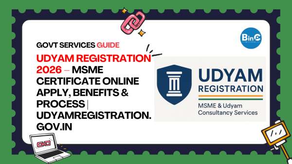Udyam Registration 2026 – MSME Certificate Online Apply, Benefits