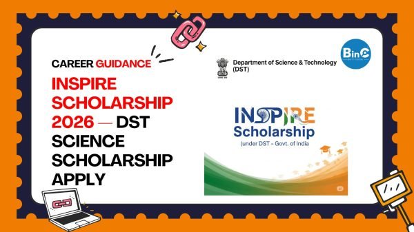 INSPIRE Scholarship 2026: ₹80,000 DST Science Scholarship
