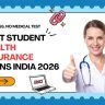 Best student health insurance plans India 2026 – compare Star Student Care, Niva Bupa, HDFC ERGO from ₹2,450/yr. Cashless, no medical test.