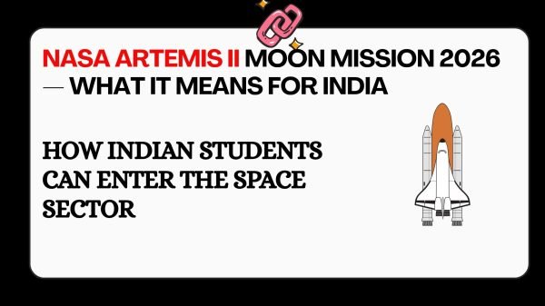 NASA Artemis II Moon mission 2026 — what it means for India ISRO careers Gaganyaan and how Indian students can enter the space sector