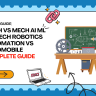 Mech vs Mech AI ML vs Robotics vs Auto 2026 Guide