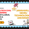JNTU B.Tech Civil 2026: Syllabus, Papers R20/R22/R23