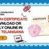 Birth Certificate Download or Apply Online in AP & Telangana