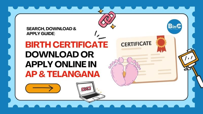 Birth Certificate Download or Apply Online in AP & Telangana