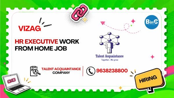 Work-from-home HR Executive job at Talent Acquaintance — international BPO recruitment. Any graduate (2023+), English, 30 WPM.