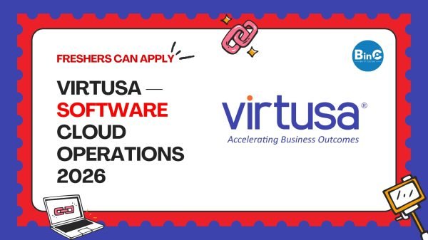 Virtusa hiring Software Engineer – Cloud Operations in Bengaluru. Freshers/0–2 yrs eligible. B.E/B.Tech/B.Sc CS/IT/Engg. Cloud, IAM, AI