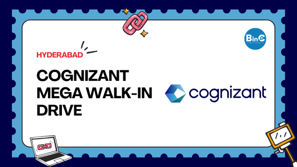 Cognizant mega walk-in drive in Hyderabad on 12 August 2026 for SPE RTR record to report finance roles