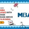 Top MBA Colleges With Average Package Above 20 LPA in India