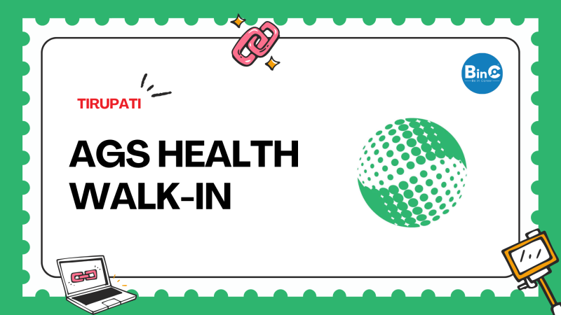 AGS Health direct walk-in interview for AR Voice freshers in Tirupati healthcare revenue cycle management