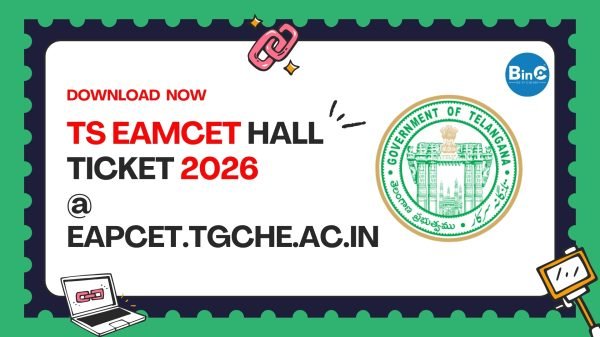 TS EAMCET Hall Ticket 2026 for Agriculture & Pharmacy released April 23. Engineering admit card April 27. Download at eapcet.tgche.ac.in.