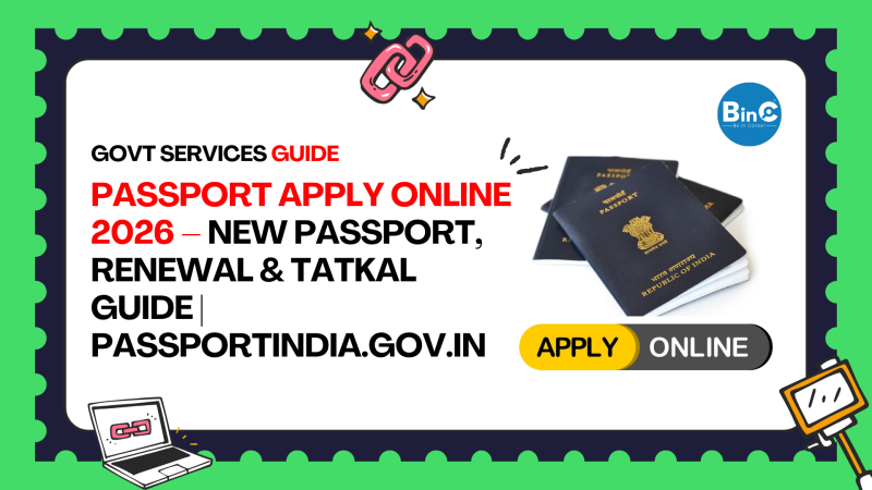 Passport Apply Online 2026 – New Passport, Renewal & Tatkal Guide | passportindia.gov.in