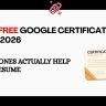 Best free Google certifications India 2026 — Digital Marketing Data Analytics IT Support UX Design AI Essentials which ones actually help your resume salary guide for students and freshers