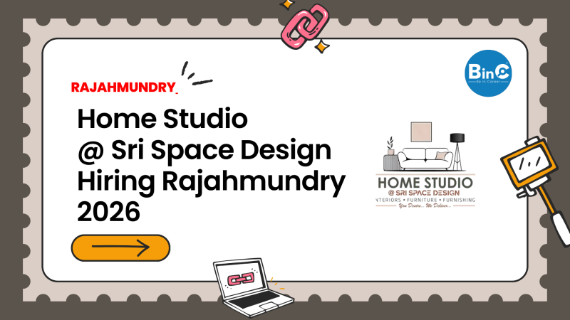 Home Studio @ Sri Space Design hiring Store Supervisor, Marketing Executive, Helpers, Showroom Sales, Furniture Fitter.