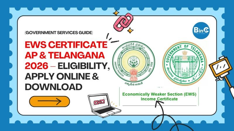 EWS Certificate AP & Telangana 2026