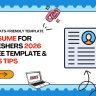 Complete fresher resume guide 2026 – free ATS-friendly template, 8 must-have sections, top mistakes to avoid, skills list & tips, freshers.