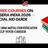 Best free Google certifications India 2026 — Digital Marketing Data Analytics IT Support UX Design AI Essentials which ones actually help your resume salary guide for students and freshers