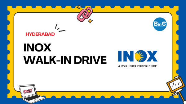 INOX walk-in drive in Hyderabad for Service Associate customer and guest service role