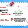 Vizag job fair October 2026 at Andhra University on 7 Oct. 7 companies hiring, Tata Electronics 500 seats. Free entry, no registration.