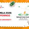 National Career Service job mela at Employment Office SV University Tirupati on 13 August 2026 with 470 openings