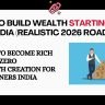 young Indian man planning finances and building wealth from zero with laptop and notebook