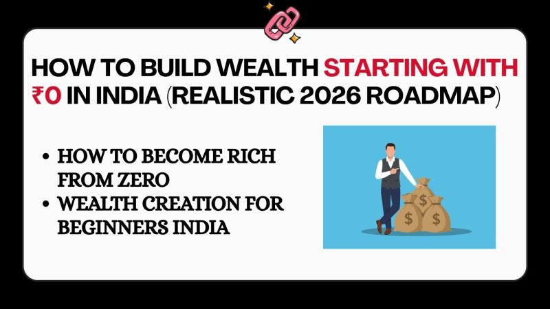 young Indian man planning finances and building wealth from zero with laptop and notebook
