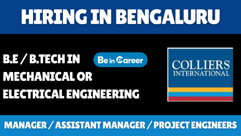 Colliers Bengaluru Job Openings