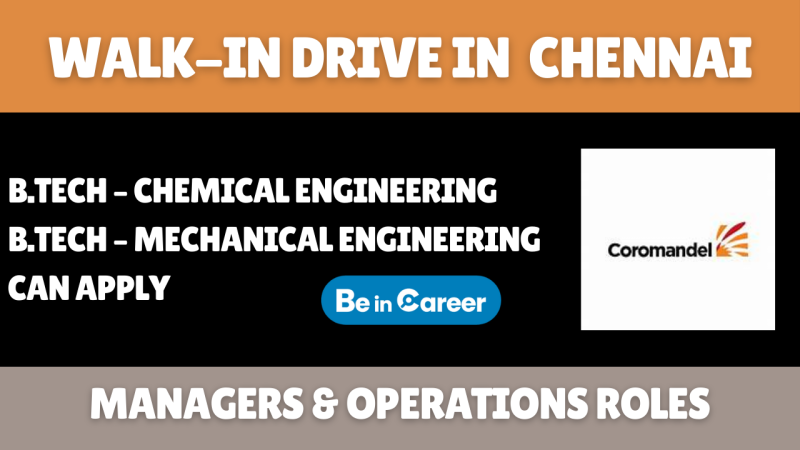 Coromandel International Walk-In Drive In Chennai