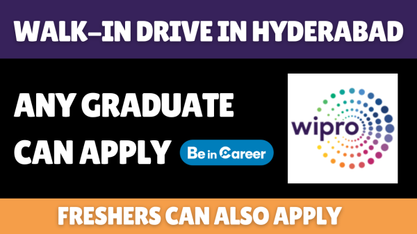 Wipro Walk-In Drive in Hyderabad for Mapping Role
