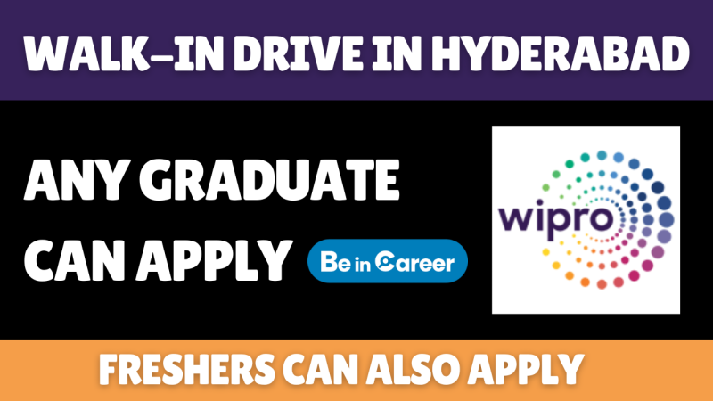 Wipro Walk-In Drive in Hyderabad for Mapping Role