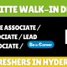 Deloitte is conducting a Walk-In Drive in Hyderabad on 13th December for Trainee, Junior Associate, Lead Junior Associate.
