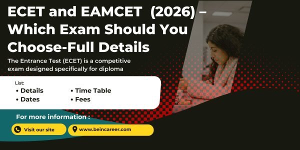 ECET vs EAMCET (EAPCET) 2026 comparison: eligibility, exam pattern, lateral entry, colleges and which exam is best after Diploma or Inter.