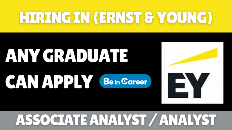 EY GDS Hiring For Associate Analyst / Analyst