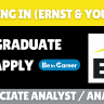 EY GDS Hiring For Associate Analyst / Analyst
