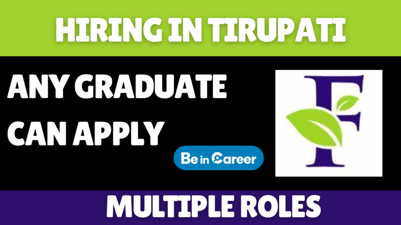Farmigo Agro Tech Hiring In Tirupati For Multiple Roles