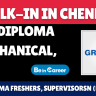 Greaves Walk-In In Chennai For Supervisor / Technician