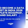 12-month data science career roadmap India 2026 — skills salary tools and free courses for freshers